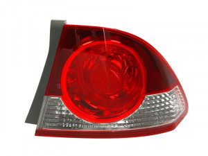 Stop tripla lampa spate dreapta potrivit HONDA CIVIC 2005-2008 - ( exterior , Semnalizator alb, culoare sticla: rosu)