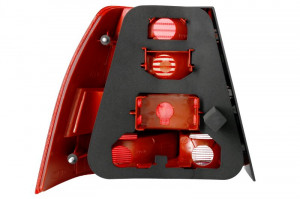 Stop tripla lampa spate dreapta potrivit VW BORA LIMUZINA 1998-2005 - (Semnalizator alb, culoare sticla: rosu) - Img 2