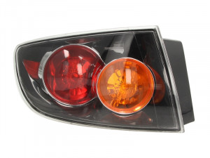 Stop tripla lampa spate stanga ( exterior , Semnalizator portocaliu, culoare sticla alb) MAZDA 3 LIMUZINA 2003-2006 - Img 1