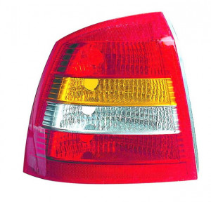 Stop tripla lampa spate stanga potrivit OPEL ASTRA HATCHBACK 1998-2009 - (Semnalizator portocaliu, culoare sticla: rosu)