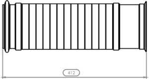 Teava esapament (diametru:127mm, lungime:150mm) EURO 5 - Img 2