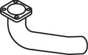 Teava esapament E-LINE potrivit MAN F2000 D2840LF20-E2866DF01 01.94- - Img 2