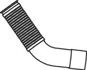 Teava esapament (lungime:565mm) potrivit MERCEDES ACTROS MP2 / MP3 OM542.920-OM542.962 10.02- - Img 2