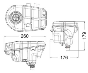 Vas expansiune racire potrivit AUDI A6 ALLROAD C7, A6 C7, A7, A8 D4 10.10-09.18 - Img 3