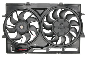 Ventilator radiator (cu carcasa) potrivit AUDI A4 ALLROAD B8, A4 B8, A5, Q5 2.7D-4.2 06.07-05.17 - Img 1