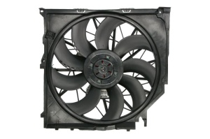 Ventilator radiator (cu carcasa) potrivit BMW 1 (E81), 1 (E82), 1 (E87), 1 (E88), 3 (E90), 3 (E91), 3 (E92), 3 (E93), X3 (E83) 2.0D-3.0D 09.03-12.13 - Img 1