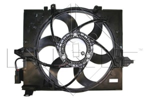 Ventilator radiator (cu carcasa) potrivit BMW 5 (E60), 5 (E61) 2.2/2.5/3.0 12.01-12.10 - Img 3