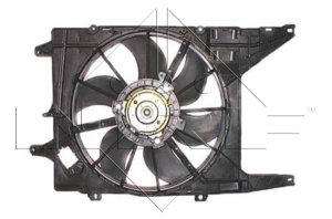 Ventilator radiator (cu carcasa) potrivit DACIA LOGAN, LOGAN EXPRESS, LOGAN MCV, SANDERO; LADA LARGUS; RENAULT LOGAN I, SANDERO/STEPWAY I; VW PASSAT B6 1.2-2.0D 09.04- - Img 1