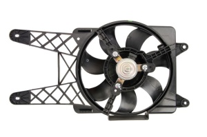 Ventilator radiator (cu carcasa) potrivit FIAT SEICENTO / 600 1.1 01.98-01.10 - Img 2