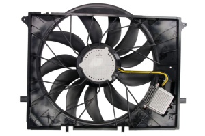 Ventilator radiator (cu carcasa) potrivit MERCEDES S (C215), S (W220), SL (R129), SL (R230) 2.8-6.2 10.98-01.12 - Img 2