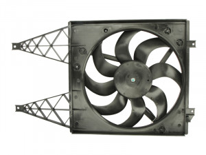 Ventilator radiator (cu carcasa) potrivit SEAT CORDOBA, IBIZA III, IBIZA IV, IBIZA IV SC, IBIZA IV ST, TOLEDO IV; SKODA FABIA I, FABIA I PRAKTIK, FABIA II, FABIA III, RAPID 1.0-2.0 11.99- - Img 1