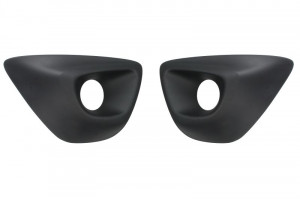 Acoperire bara fata Dreapta/Stanga potrivit OPEL VIVARO B 2014-2019 dupa 2014 - (set, cu gauri pentru lampa de ceata, plastic, negru)