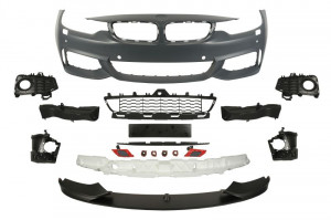 Bara fata M PERFORMANCE, complet, lampa ceata, locas spalator faruri si senzori parcare, grunduit potrivit BMW 4 F32 2013-2017