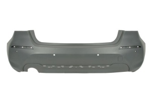 Bara protectie spate stanga potrivita BMW 1 F40 dupa 2019 - grunduita, LUXURY, cu gauri pentru senzorii de parcare, cu suporturi de montare
