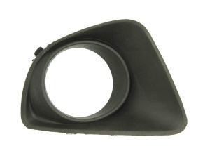 Capac bara fata Dreapta cu locas lampa ceata, plastic, negru potrivit MAZDA 2 2007-2015 2007-2010
