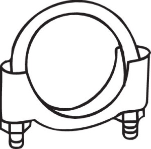 Clema esapament (45mm, 10buc) potrivit ALFA ROMEO 33; AUDI 80 B2, COUPE B2; CITROEN C2, C3 I; FIAT 500, 500 C, PANDA, PUNTO, STILO, UNO; FORD KA; LANCIA Y, Y10 0.8-1.9D 05.73- - Img 2