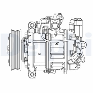 Compresor climatizare potrivit BMW 1 (F20), 1 (F21), 3 (F30, F80), 3 (F31) 1.6 07.11-06.19 - Img 1