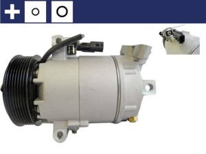 Compresor climatizare potrivit NISSAN QASHQAI I, X-TRAIL II; RENAULT GRAND SCENIC II, GRAND SCENIC III, MEGANE II, SCENIC II, SCENIC III 1.6-2.0D 09.05- - Img 1