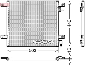 Condensator climatizare potrivit DAF CF 65, CF 75 01.01-05.13 - Img 3