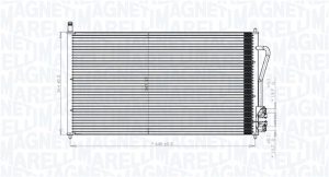 Condensator climatizare potrivit FORD FOCUS I, FOCUS I/KOMBI 1.4-2.0 10.98-03.05 - Img 2