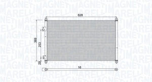 Condensator climatizare potrivit HONDA CIVIC VII 1.4-2.0 11.00-12.05 - Img 2