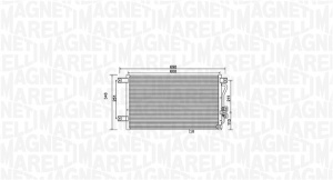 Condensator climatizare potrivit MITSUBISHI L200, PAJERO SPORT I 2.0-3.0 06.96- - Img 1