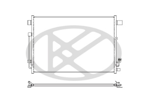 Condensator climatizare potrivit NISSAN ELGRAND, MURANO II, QUEST 3.5 09.08- - Img 3