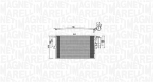 Condensator climatizare potrivit OPEL VECTRA B 1.6-2.5 09.95-07.03 - Img 1