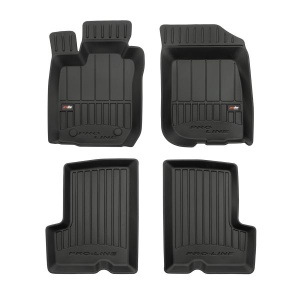 Covoras podea cauciuc FROGUM TPE, 4 buc. (lipici) proLine 3D, fata/spate, set, culoare negru, potrivit DACIA DUSTER; RENAULT DUSTER 04.10-, SUV, versiune: AWD/4WD / Standard - Img 1