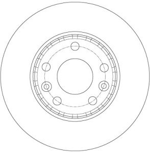 Disc frana Fata Dreapta/Stanga potrivit DACIA DUSTER, DUSTER/SUV; NISSAN TERRANO; RENAULT ARKANA I, CAPTUR I, CAPTUR II, DUSTER, FLUENCE, GRAND SCENIC III, KANGOO III 1.0-Electric 10.96- - Img 4