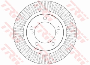 Disc frana Fata Dreapta/Stanga potrivit LEXUS LX; TOYOTA LAND CRUISER 200 4.5D-5.7 08.07- - Img 3