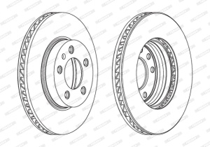 Disc frana Fata Stanga potrivit PORSCHE CAYENNE; VW TOUAREG 2.5D-4.8 09.02-03.18 - Img 4