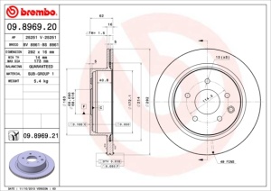 Disc frana Spate Dreapta/Stanga potrivit INFINITI G; NISSAN 350Z, JUKE, LEAF, QASHQAI I, ROGUE, X-TRAIL, X-TRAIL I, X-TRAIL II, X-TRAIL III; RENAULT KOLEOS I, KOLEOS II 1.5D-Electric 06.01- - Img 3
