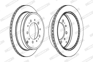 Disc frana Spate Dreapta/Stanga potrivit LEXUS LX; TOYOTA LAND CRUISER 200 4.5D-5.7 08.07- - Img 4