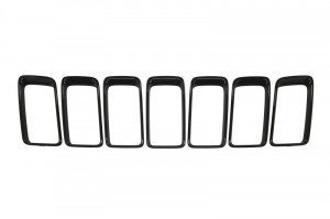 Element grila fata Cadru grila fata potrivit JEEP GRAND CHEROKEE IV dupa 2013 - (set, plastic, negru)
