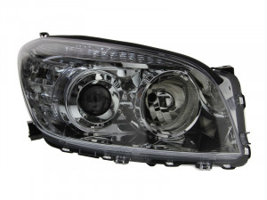 Far Dreapta (H11/HB3, electric, cu motor, culoare: cromat) potrivit TOYOTA RAV 4 III