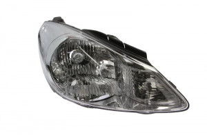 Far Dreapta (H4, electric, cu motor, culoare insertie: cromat) potrivit HYUNDAI I10 I