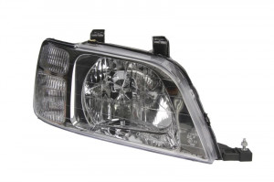 Far Dreapta (H4, electric, fara motoras, culoare insertie: cromat, culoare semnalizator: transparent) potrivit HONDA CR-V I