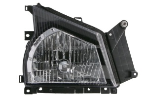Far Dreapta (H4, manual, fara motoras, culoare insert: argintiu) potrivit ISUZU ELF