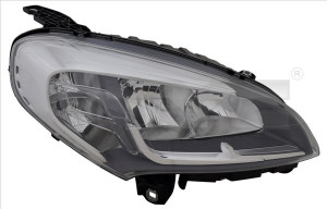 Far Dreapta (H7/H7/W21W, electric, cu motor, culoare insertie: cromat) potrivit FIAT DOBLO, DOBLO CARGO dupa 2014