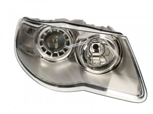Far Dreapta (H7/H9, electric, cu motor, culoare insertie: cromat, culoare semnalizator: transparent) potrivit VW TOUAREG - Img 3