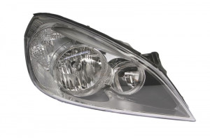Far Dreapta (H7/H9/LED, electric, cu motor, culoare insertie: cromat, culoare semnalizator: alb) potrivit VOLVO S60 II, V60 I