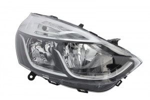 Far Dreapta (halogen, H1/H7, electric, cu motor, culoare insertie: cromat, culoare semnalizator: portocaliu) potrivit RENAULT CLIO IV, CLIO IV/HATCHBACK - Img 1