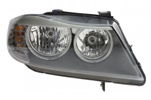 Far Dreapta (halogen, H7, electric, cu motor, culoare semnalizator: transparent) potrivit BMW 3 (E90), 3 (E91) -06.12 - Img 1