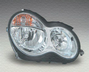 Far Dreapta (halogen, H7/W5W, pneumatic, cu motor) potrivit MERCEDES C T-MODEL (S203), C (W203) -03.07 - Img 3