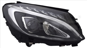 Far dreapta (LED, electric, cu motor, fara modul DRL LED; fara controler LED) potrivit MERCEDES C-KLASA W205 2013-2018