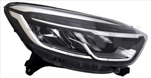 Far dreapta (LED, electric, cu motor) potrivit RENAULT CAPTUR I 2017-2019