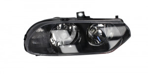 Far dreapta potrivit ALFA ROMEO 156 1997-2003 - (H1/H7, reglaj electric, fundal negru)
