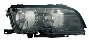 Far dreapta potrivit BMW Seria 3 (E46) - (H7, reglaj electric, cu motoras, fundal albastru)