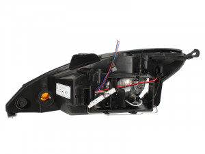 Far dreapta potrivit FORD FOCUS 2001-2004 - (H1/H7, reglaj electric, fundal cromat) - Img 2